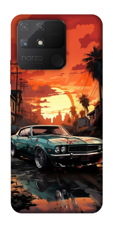 Чохол на Realme Narzo 50A Car at sunset фото 1 з 1