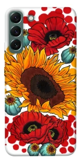 Чехол на Samsung Galaxy S22+ Подсолнечники и маки фото 1 из 1