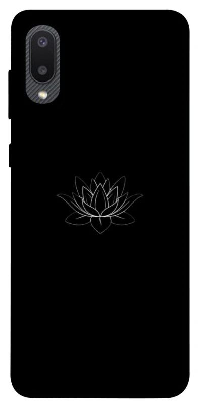 Чохол на Samsung Galaxy A02 Black Lotus фото 1 Чохол на Samsung Galaxy A02 Black Lotus фото 1 з 1