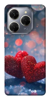 Чехол на TECNO Spark 20 Pro Red hearts фото 1 из 1