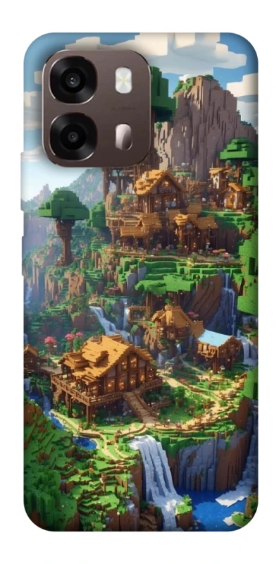 Чехол на Oppo A6 Minecraft universe фото 2 из 2