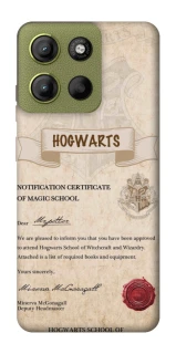 Чехол на Motorola Moto G15 4G The Hogwarts acceptance letter фото 1 из 1