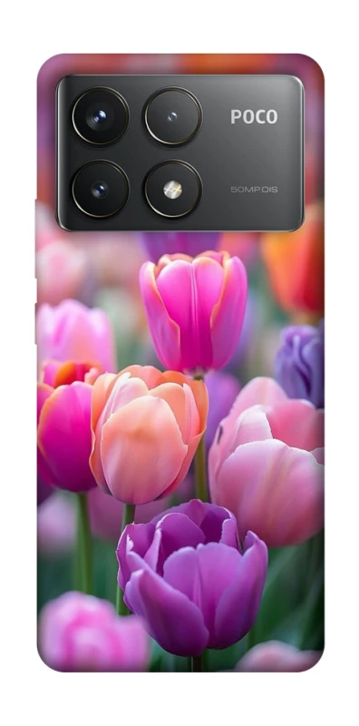 Чохол на Xiaomi Poco F6 Pro Тюльпанове поле фото 1 з 1