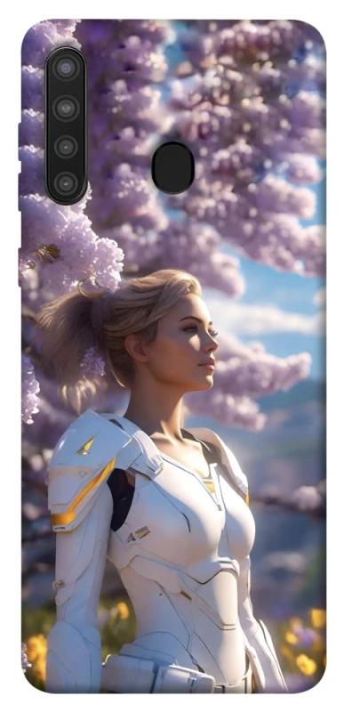 Чохол на Samsung Galaxy A21 Cyber space girl ver.1 фото 1 з 1