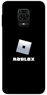 Чехол на Xiaomi Redmi Note 9s / Note 9 Pro / Note 9 Pro Max Roblox logo black фото 1 из 1