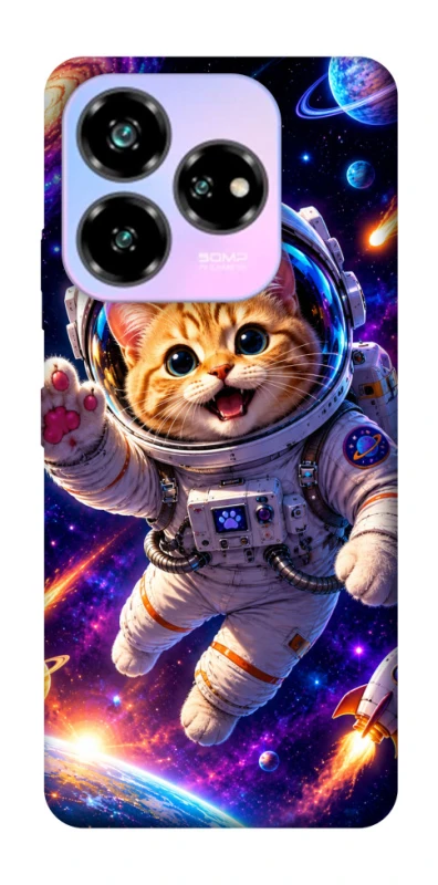 Чехол на ZTE Nubia V60 Desing Space Cat фото 1 из 1
