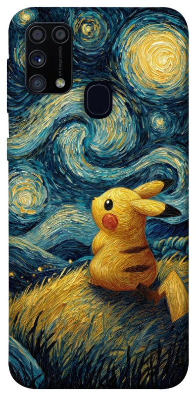 Чохол на Samsung Galaxy M31 Pikachu and Van Gogh фото 1 з 1