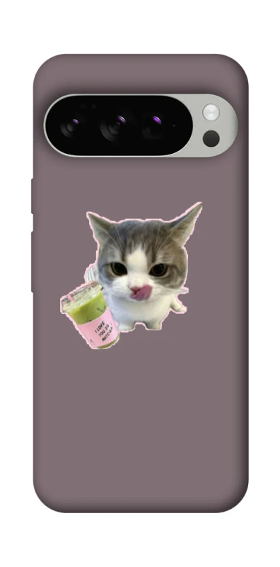 Чохол на Google Pixel 10 Pro cat matcha фото 1 з 1