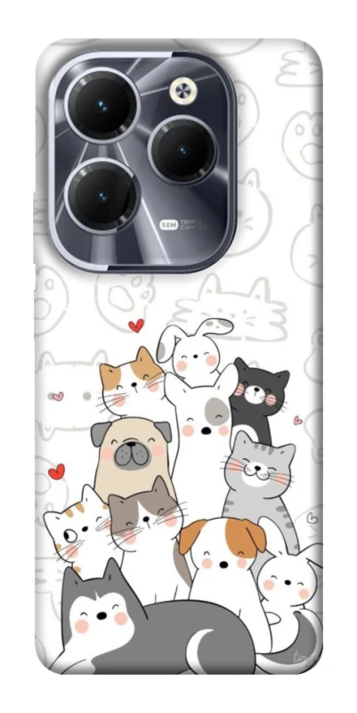 Чохол на Infinix Hot 40 Funny Pets фото 1 з 1