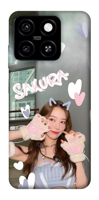 Чохол на ZTE Blade A55 4G Sakura - LE SSERAFIM фото 1 з 1