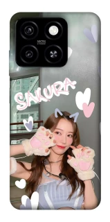 Чохол на ZTE Blade A55 4G Sakura - LE SSERAFIM фото 1 з 1