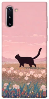 Чохол на Samsung Galaxy Note 10 cat on a field фото 1 з 1