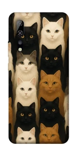 Чехол на ZTE Axon 10 Pro Colorful Cat Collage фото 1 Чехол на ZTE Axon 10 Pro Colorful Cat Collage фото 1 из 1