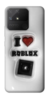 Чохол на Realme Narzo 50A I love Roblox фото 1 з 1