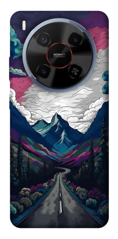 Чехол на ZTE Blade V70 Max Нарисованные горы фото 1 из 1