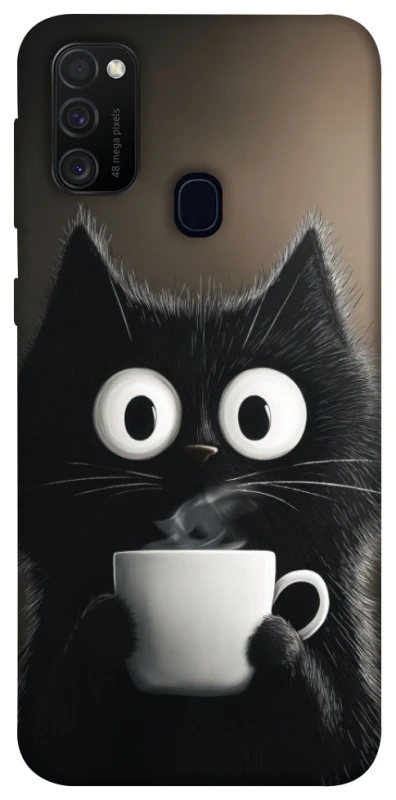 Чохол на Samsung Galaxy M21 morning cat фото 1 з 1