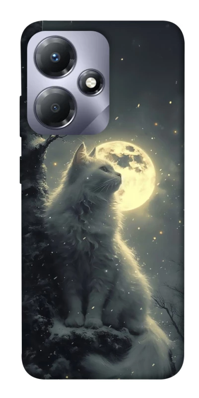 Чехол на Infinix Hot 30 Play Кот под луной фото 1 из 1