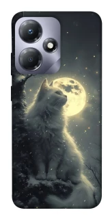 Чехол на Infinix Hot 30i Кот под луной фото 1 из 1