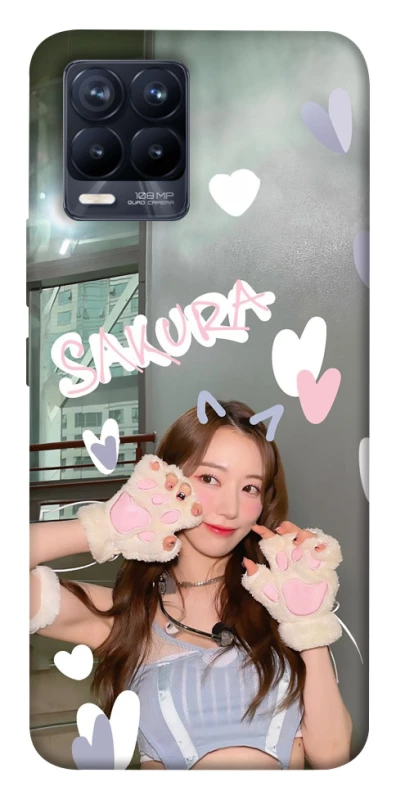 Чехол на Realme 8 Sakura - LE SSERAFIM фото 1 из 1