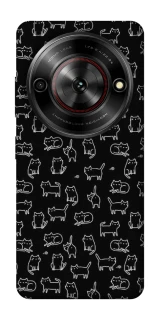 Чохол на ZTE Nubia Focus Black Cats фото 1 Чохол на ZTE Nubia Focus Black Cats фото 1 з 1