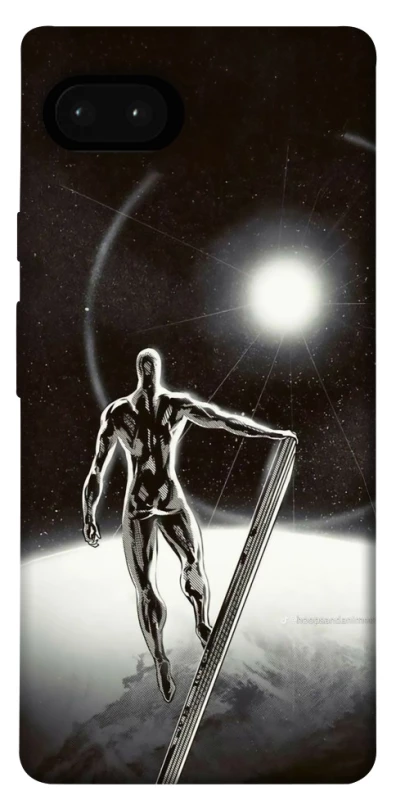 Чехол на Google Pixel 7a Серебряный сёрфер фото 1 из 1