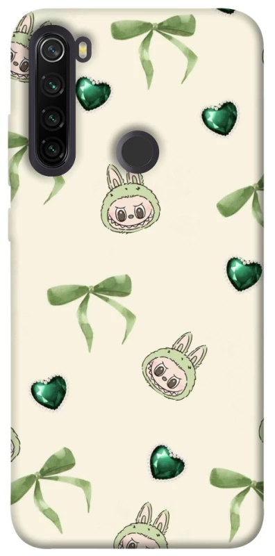 Чохол на Xiaomi Redmi Note 8T Labubu Green Heart фото 1 з 1