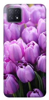 Чехол на Oppo A73 Фиолетовые тюльпаны фото 1 из 1