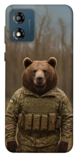 Чехол на Motorola Moto E13 Медведь защитник фото 1 из 1