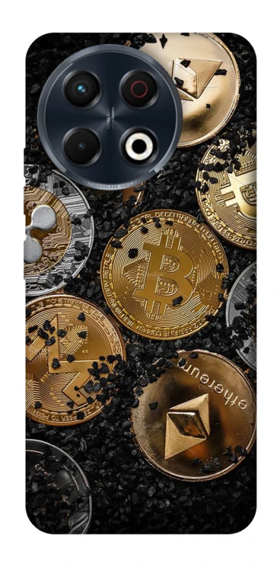 Чохол на TECNO Spark 30 Pro (KL7) Many coins v2 фото 1 з 1