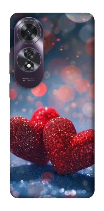 Чехол на Oppo A60 Red hearts фото 1 из 1