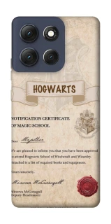 Чехол на Motorola Moto G86 The Hogwarts acceptance letter фото 1 из 1