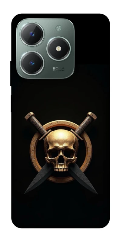 Чохол на Realme C61 Golden Skull фото 1 з 1