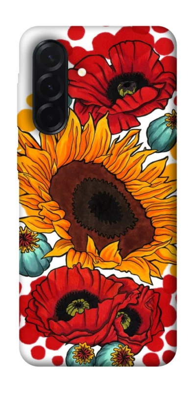 Чохол на Samsung Galaxy A37 5G Соняшники та маки фото 1 з 1