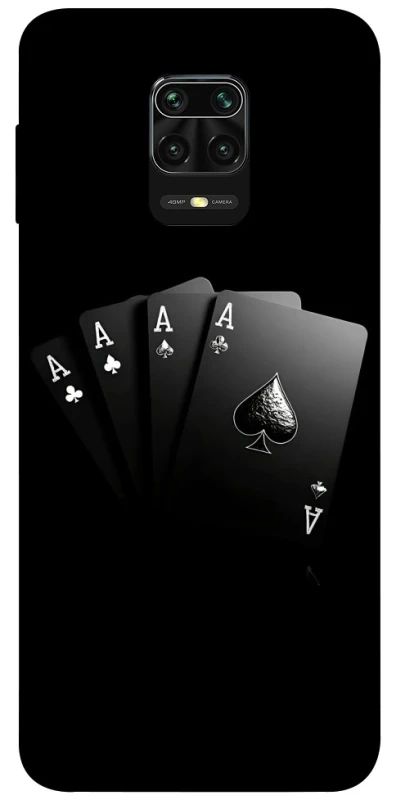 Чохол на Xiaomi Redmi Note 9s / Note 9 Pro / Note 9 Pro Max Black Cards фото 1 з 1