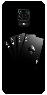 Чохол на Xiaomi Redmi Note 9s / Note 9 Pro / Note 9 Pro Max Black Cards фото 1 з 1