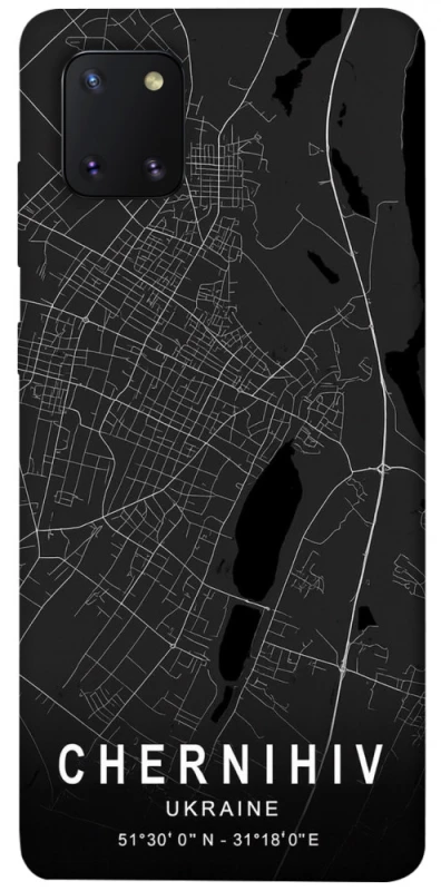 Чехол на Samsung Galaxy Note 10 Lite (A81) Chernihiv map фото 1 из 1