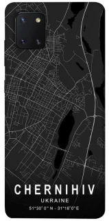 Чехол на Samsung Galaxy Note 10 Lite (A81) Chernihiv map фото 1 из 1