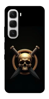 Чехол на Infinix Hot 60i Golden Skull фото 1 из 1