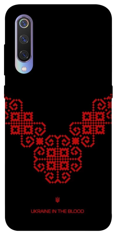 Чохол на Xiaomi Mi 9 Чорно-червона вишиванка фото 1 з 1