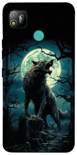 Чохол на TECNO POP 4 Вовк під місяцем фото 1 з 1