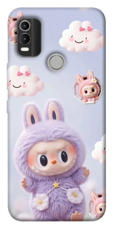 Чехол на Nokia C21 Plus Labubu & clouds фото 1 из 1