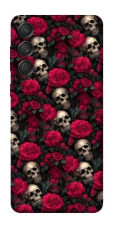 Чехол на Samsung Galaxy M55 Черепа и розы фото 1 из 1