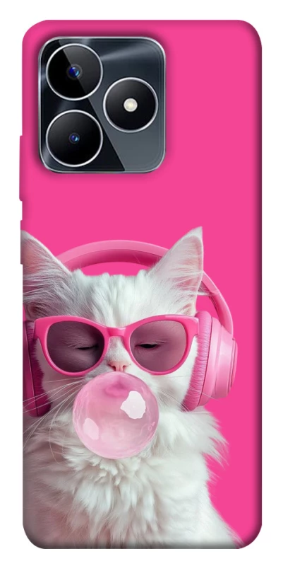Чохол на Realme C53 Pink kitty фото 1 з 1