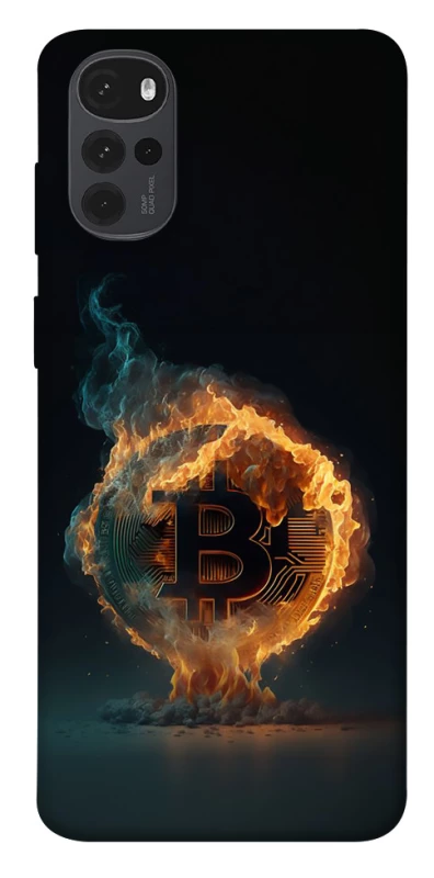 Чехол на Motorola Moto G22 Fire Bitcoin фото 1 из 1