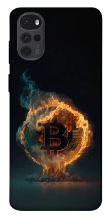 Чохол на Motorola Moto G22 Fire Bitcoin фото 1 з 1