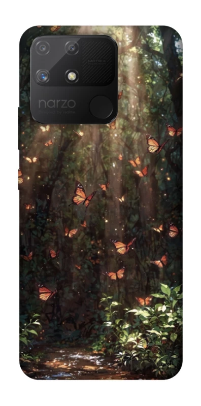 Чохол на Realme Narzo 50A butterfly фото 1 з 1