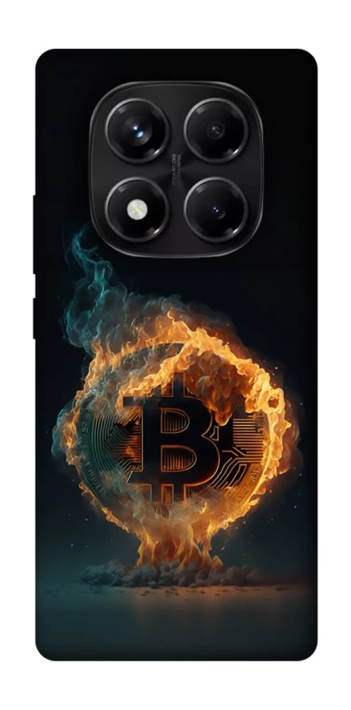 Чохол на Xiaomi Redmi Note 14 Pro 5G Fire Bitcoin фото 1 з 1