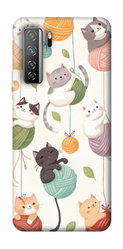 Чехол на Huawei Nova 7 SE Funny Kittens фото 1 из 1
