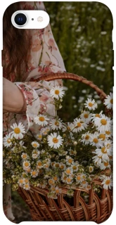 Чехол на Apple iPhone SE (2020) Девушка и ромашки фото 1 из 1