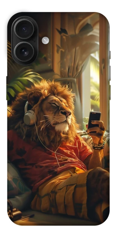 Чехол на Apple iPhone 16 Plus Лев v2 фото 1 из 1